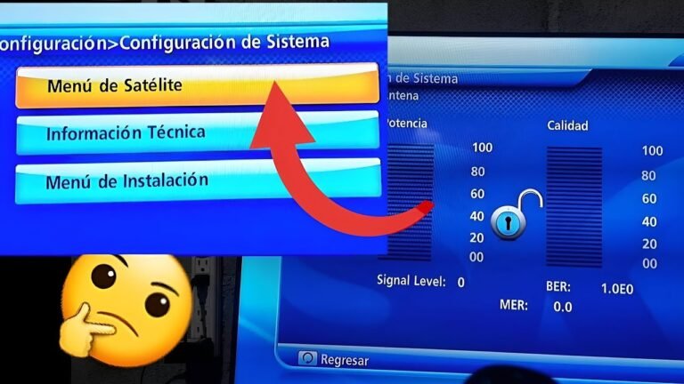 antena de television con senal interrumpida
