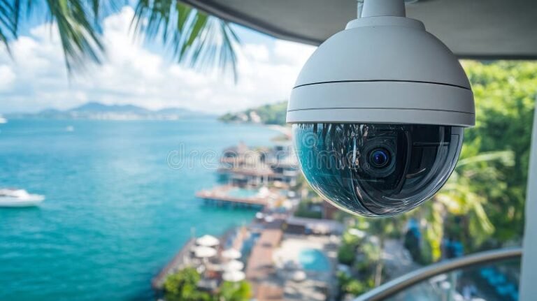 Dónde encontrar la mejor cámara para monitorear en Monte Hermoso 1 camara de seguridad moderna en hogar costero