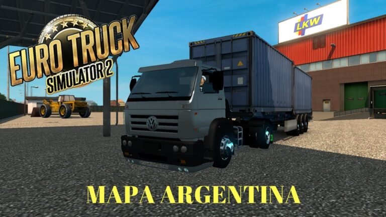 camion de carga con mapa de argentina