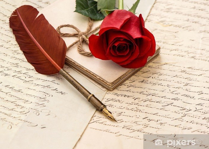 Cómo escribir cartas para San Valentín que enamoren de verdad 12 cartas romanticas con pluma y rosas rojas