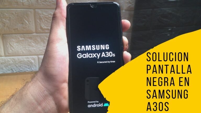 celular samsung con pantalla negra apagada