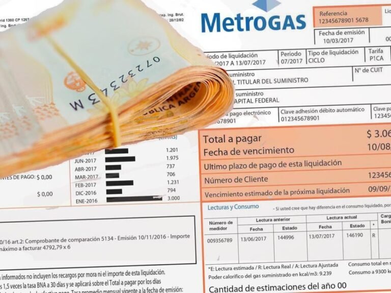 Cómo Saber Si Mi ANSES Incluye el Cobro de Gas en el Pago 19 factura de gas con billetes argentinos