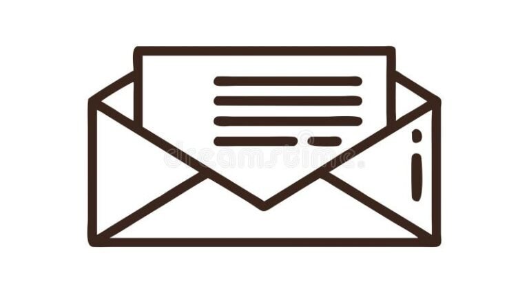 icono de sobre de correo electronico digital