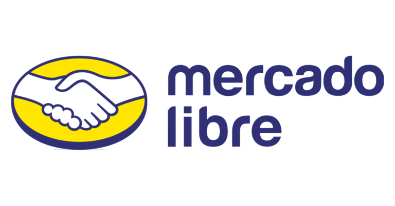 logo mercado libre con ventas en crecimiento
