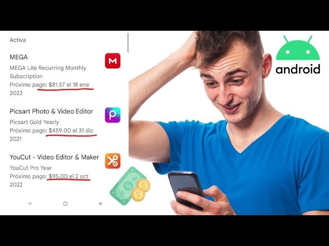 mano cancelando suscripcion en smartphone
