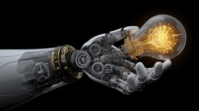 A Quién Pertenece Una Patente Y Cómo Consultar Su Titularidad 13 mano sosteniendo bombilla con engranajes digitales