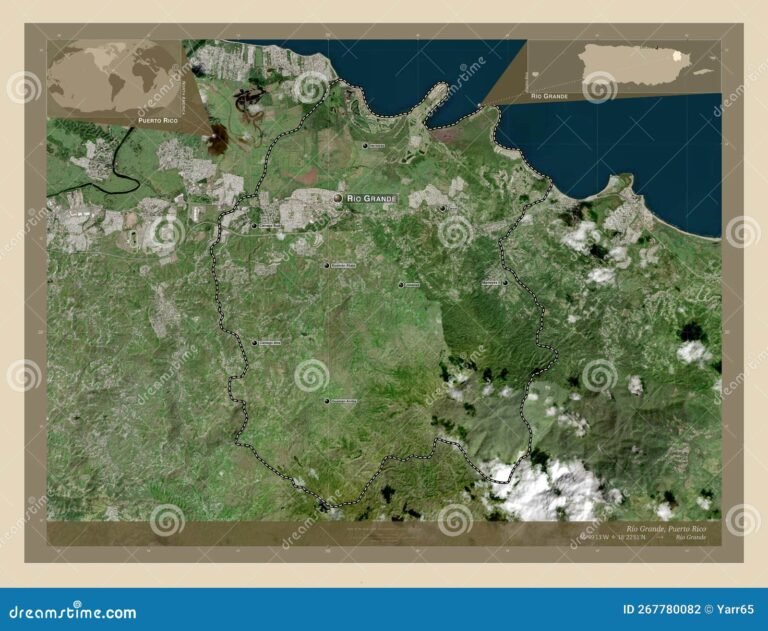 mapa de rio grande con ubicaciones marcadas