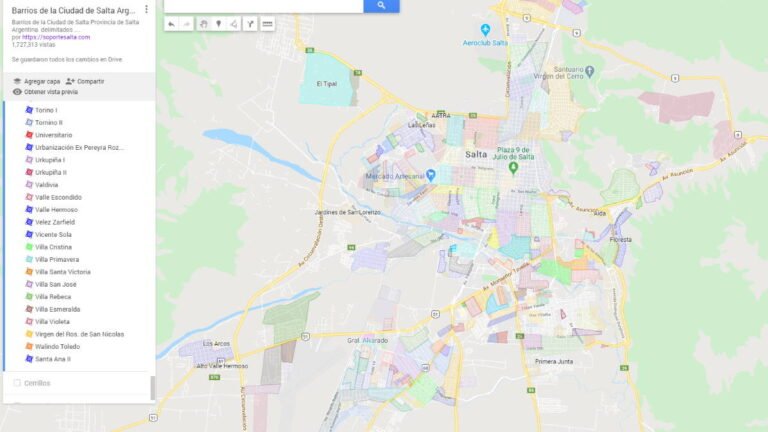 mapa de salta con icono de consulta digital