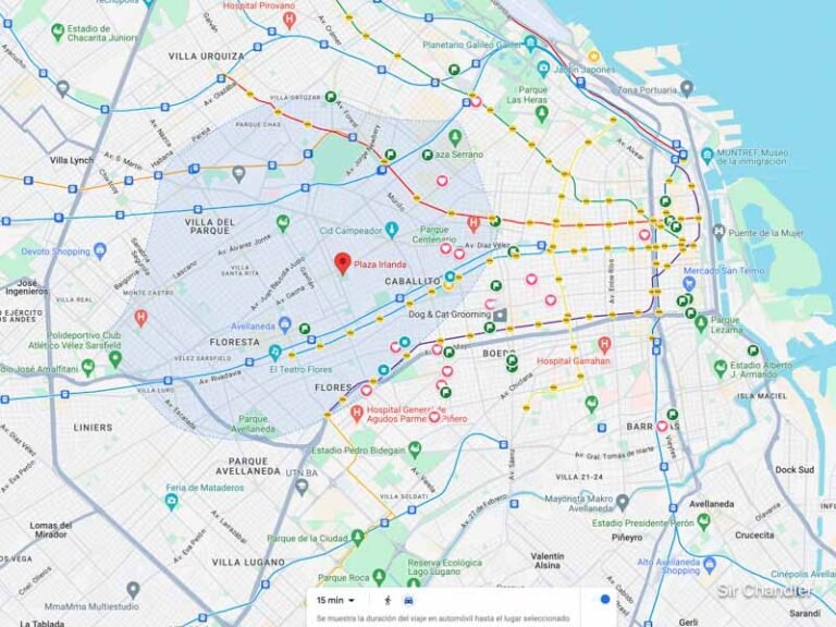 Qué opciones hay para viajar de Chacarita a San Telmo en Buenos Aires 17 mapa de transporte publico buenos aires