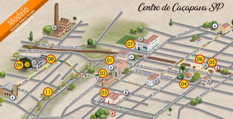 mapa ilustrado de ramos mejia centro