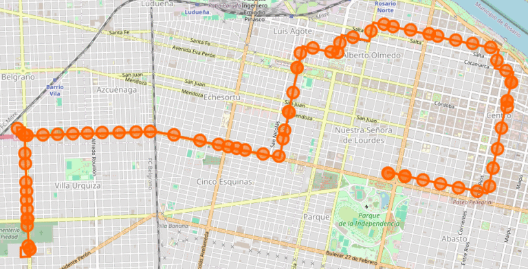 Cuáles Son Los Horarios De La Línea A De Rosario A San Nicolás 30 mapa ruta autobus rosario a san nicolas
