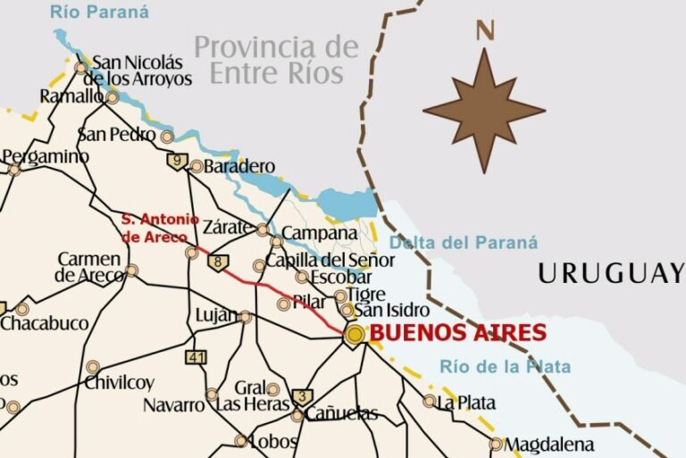 Cómo Llegar A San Antonio De Areco Desde Buenos Aires 5 mapa ruta buenos aires a san antonio areco
