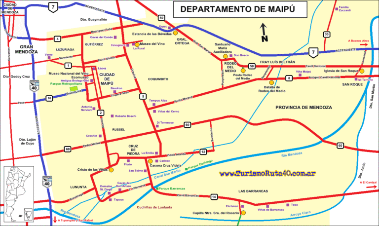 mapa turistico de boulogne sur mer y mendoza