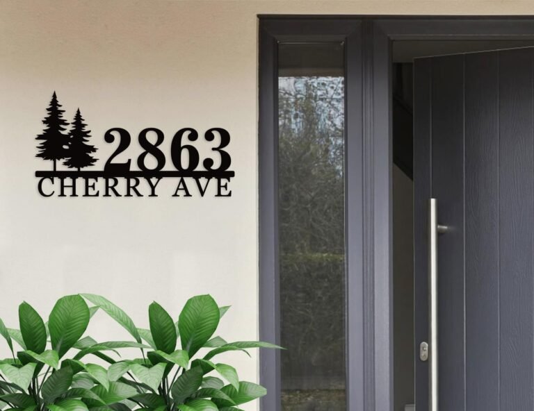 numero de casa visible y duradero exterior