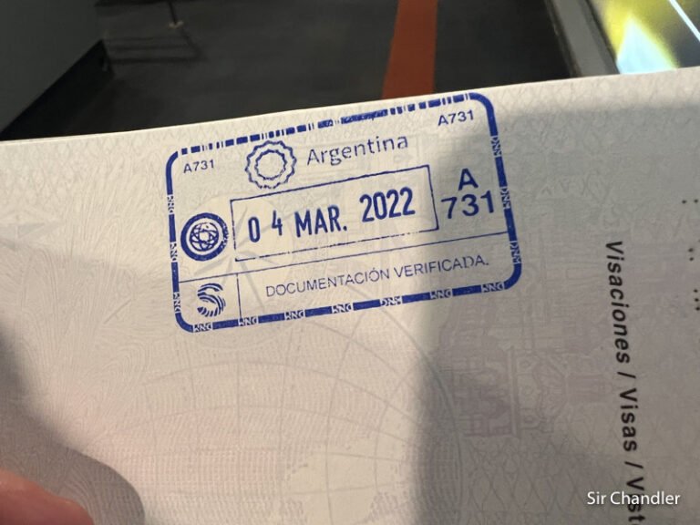 pasaporte argentino con sello de estados unidos