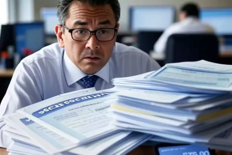 persona recibiendo documento rapido oficina tramites