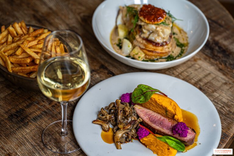 platos variados en restaurante moderno elegante