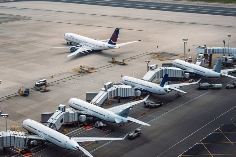 Cuáles Servicios Ofrece El Aeropuerto Internacional Jorge Newbery 17 terminal aerea moderna con aviones estacionados