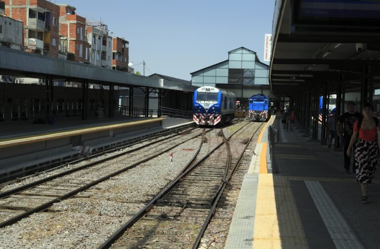 tren en estacion retiro viaje suburbano