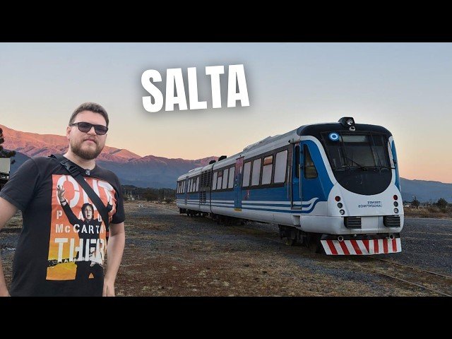 Cómo puedo viajar en tren a Villa María desde Buenos Aires 1 tren moderno viajando por campo argentino